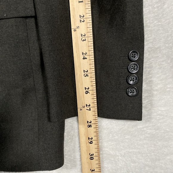 Banana Republic Mens Blazer 42L Brown Solid Wool 3-Button Sport Coat Jacket - Picture 9 of 11